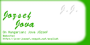 jozsef jova business card