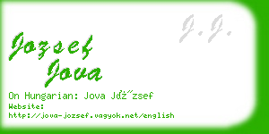 jozsef jova business card